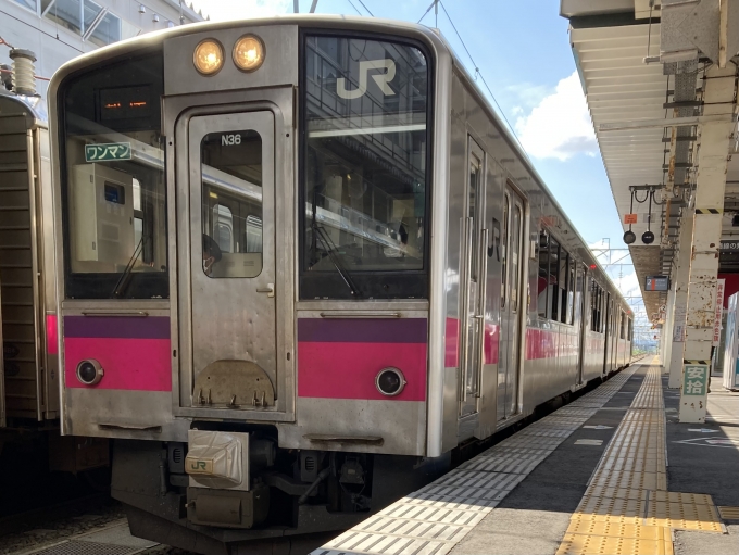 鉄道乗車記録の写真:乗車した列車(外観)(5)        「700系秋アキN36編成。」
