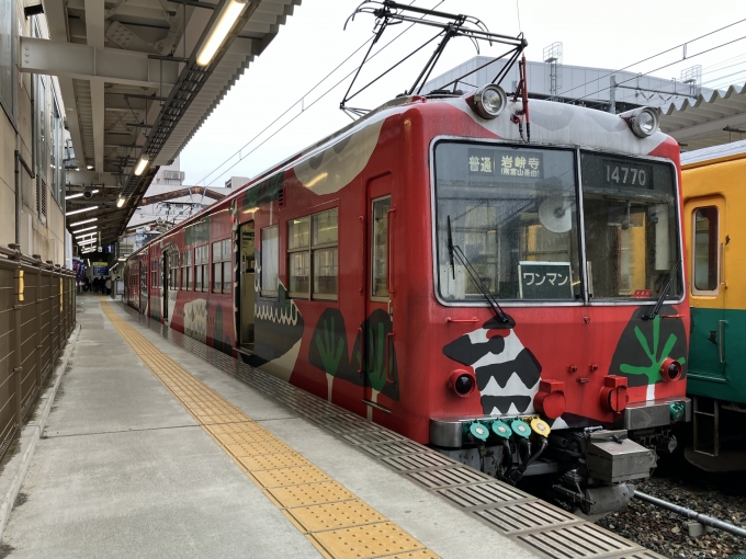 鉄道乗車記録の写真:乗車した列車(外観)(3)        「富山地鉄14760形14769F編成。電鉄富山駅1番線。」