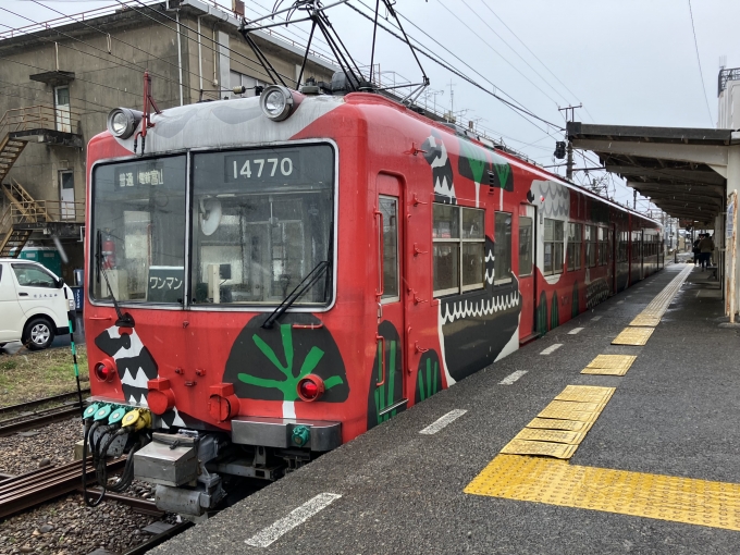 鉄道乗車記録の写真:乗車した列車(外観)(14)        「富山地鉄14760形14769F編成。南富山駅1番線。」