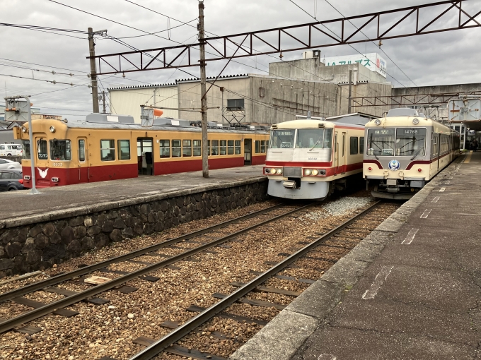 鉄道乗車記録の写真:乗車した列車(外観)(9)        「富山地鉄14760形14765F編成。上市駅2番線。」