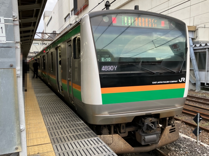 鉄道乗車記録の写真:乗車した列車(外観)(3)        「E233系横コツE-10編成。」