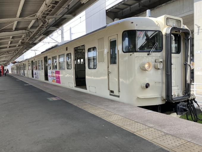 鉄道乗車記録の写真:乗車した列車(外観)(6)        「しなの鉄道115系S11編成。上田駅3番線。」
