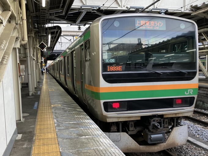 鉄道乗車記録の写真:乗車した列車(外観)(3)        「E231系横コツK-06編成。高崎駅7番線。」