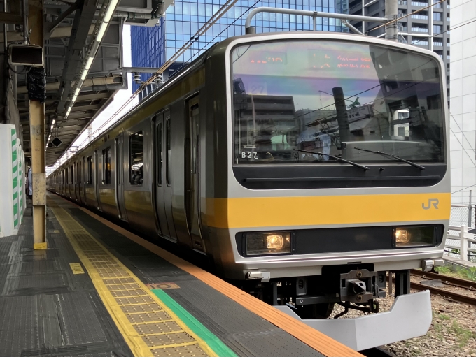 鉄道乗車記録の写真:乗車した列車(外観)(3)        「E231系八ミツ27編成。中野駅1番線。」