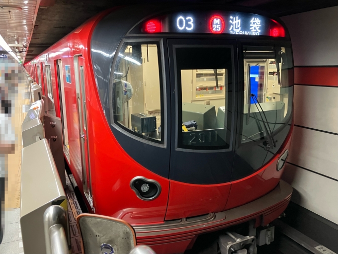 鉄道乗車記録の写真:乗車した列車(外観)(3)     「東京メトロ2000系2111F編成。東京メトロ荻窪駅2番線。」