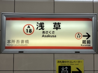 浅草駅から横浜駅:鉄道乗車記録の写真
