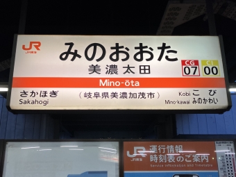 美濃太田駅から下呂駅:鉄道乗車記録の写真