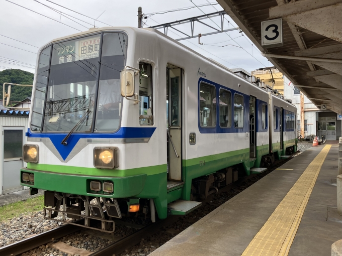 鉄道乗車記録の写真:乗車した列車(外観)(3)        「福井鉄道770形774-775編成。たけふ新駅3番線。」