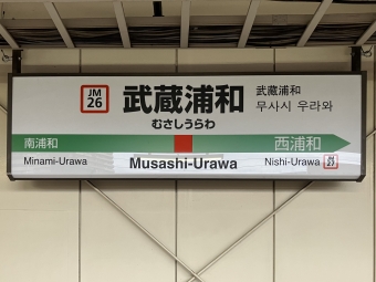 武蔵浦和駅から西国分寺駅の乗車記録(乗りつぶし)写真
