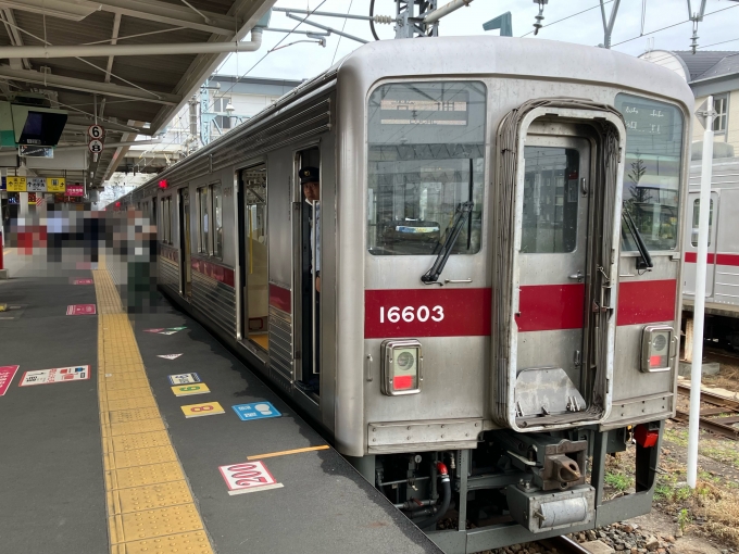 鉄道乗車記録の写真:乗車した列車(外観)(8)        「東武10000系11603F編成。館林駅5番線。」