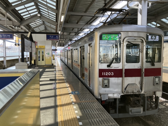 鉄道乗車記録の写真:乗車した列車(外観)(8)        「東武10000系11203F編成。太田駅5番線。」