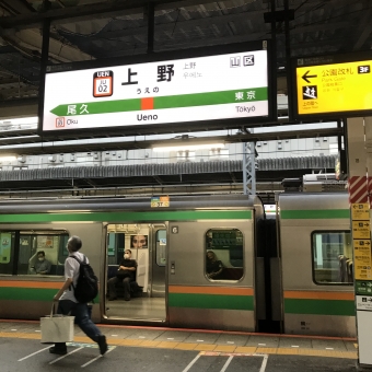 上野駅から宇都宮駅:鉄道乗車記録の写真