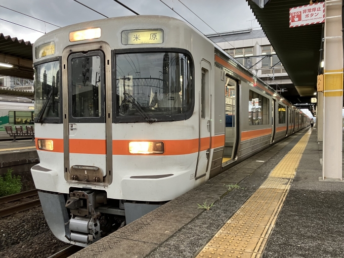 鉄道乗車記録の写真:乗車した列車(外観)(3)        「313系海カキJ153編成+J152編成。岡崎駅3番線。」