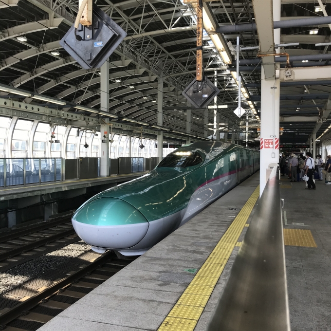 鉄道乗車記録の写真:乗車した列車(外観)(3)        「U31編成。八戸駅12番ホーム。」