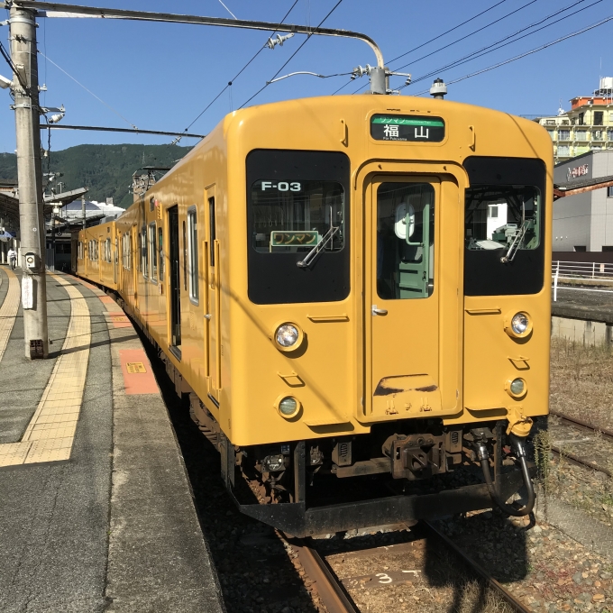 鉄道乗車記録の写真:乗車した列車(外観)(3)        「F-03編成。府中駅1番のりば。」