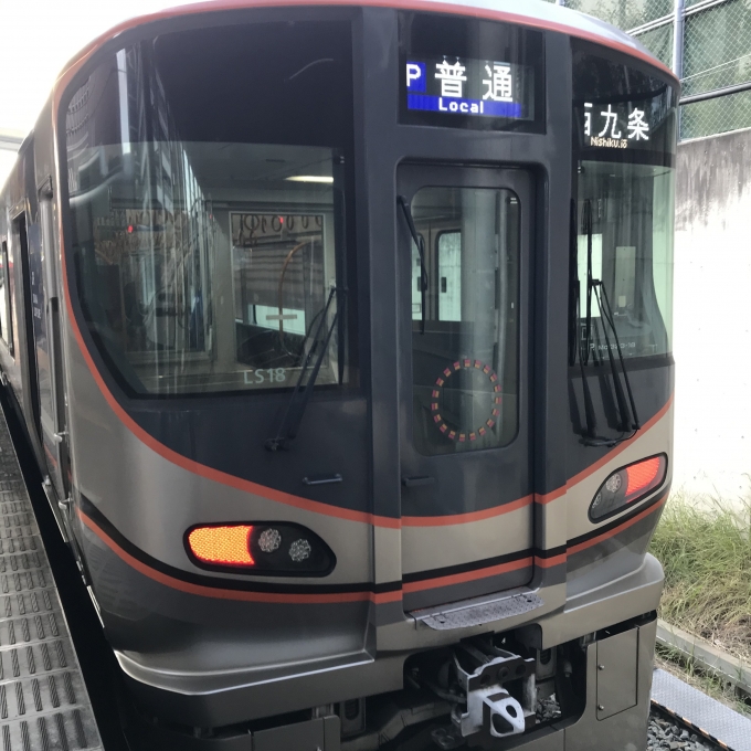 鉄道乗車記録の写真:乗車した列車(外観)(3)        「LS18編成。桜島駅2番のりば。」