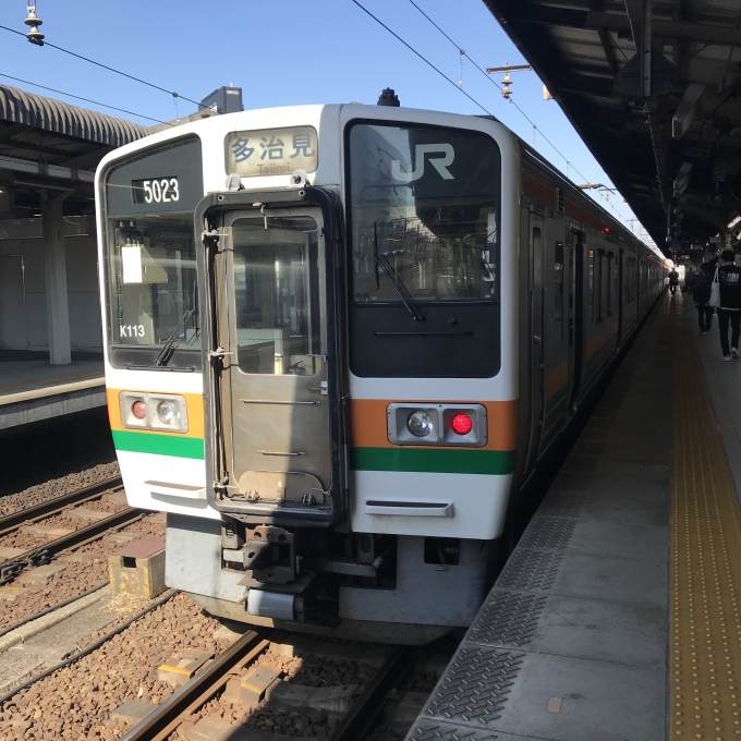 鉄道乗車記録の写真:乗車した列車(外観)(3)        「K113編成。名古屋駅11番線。」