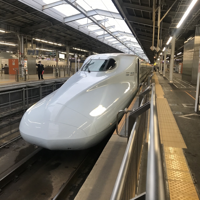 鉄道乗車記録の写真:乗車した列車(外観)(3)        「S17編成。新大阪駅20番のりば。」