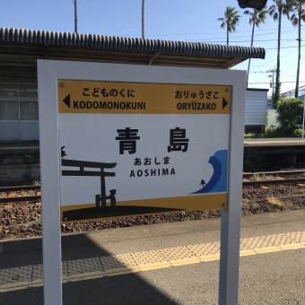 青島駅から南宮崎駅の乗車記録(乗りつぶし)写真