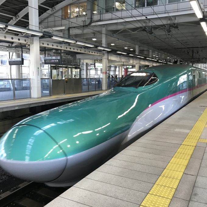 鉄道乗車記録の写真:乗車した列車(外観)(3)        「U1編成。八戸駅13番ホーム。」