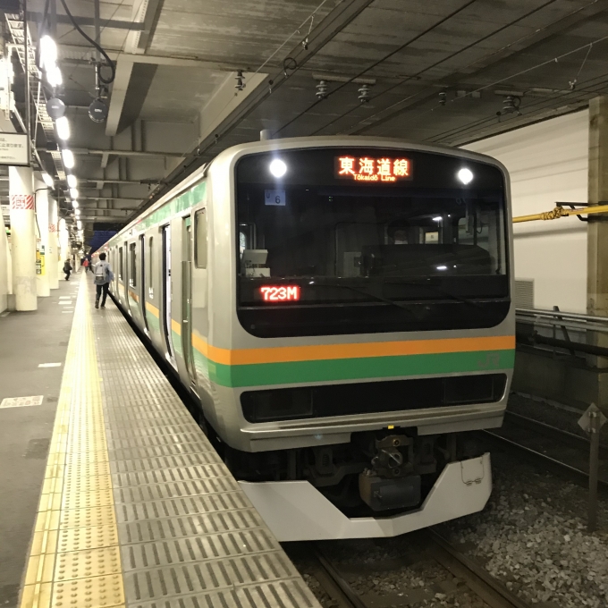 鉄道乗車記録の写真:乗車した列車(外観)(3)        「U6編成。小田原駅3番ホーム。」