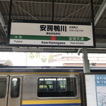 安房鴨川駅から蘇我駅の乗車記録(乗りつぶし)写真