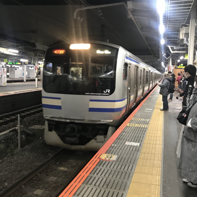 鉄道乗車記録の写真:乗車した列車(外観)(3)        「Y2編成。千葉駅6番ホーム。」