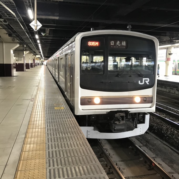 鉄道乗車記録の写真:乗車した列車(外観)(3)        「Y2編成。宇都宮駅5番ホーム。」