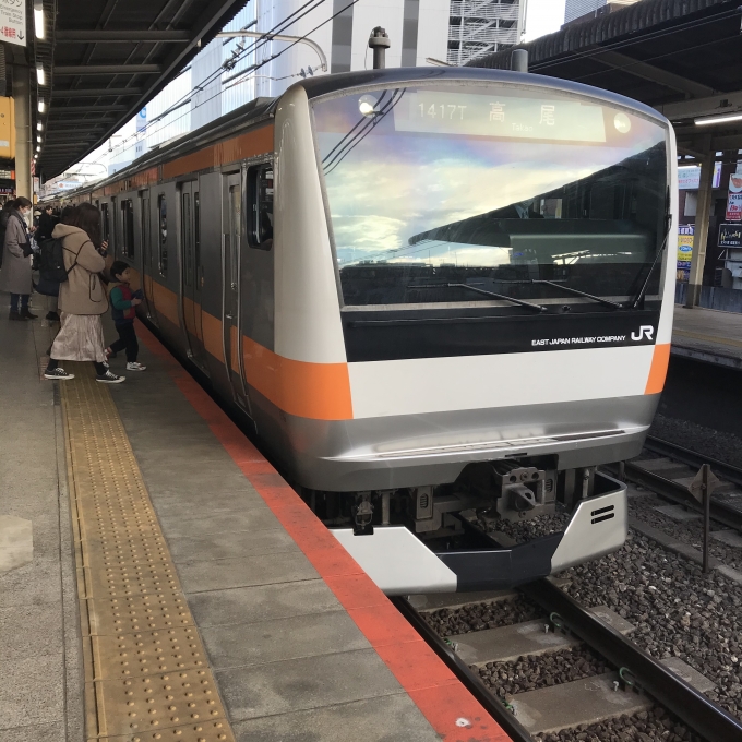 鉄道乗車記録の写真:乗車した列車(外観)(3)        「T12編成。吉祥寺駅3番ホーム。」