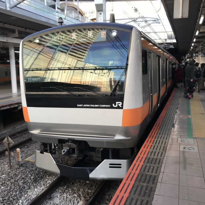 鉄道乗車記録の写真:乗車した列車(外観)(3)        「T11編成。立川駅5番ホーム。」