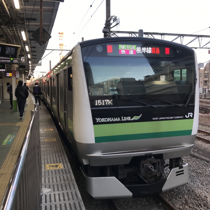 鉄道乗車記録の写真:乗車した列車(外観)(3)        「H016編成。八王子駅6番ホーム。」