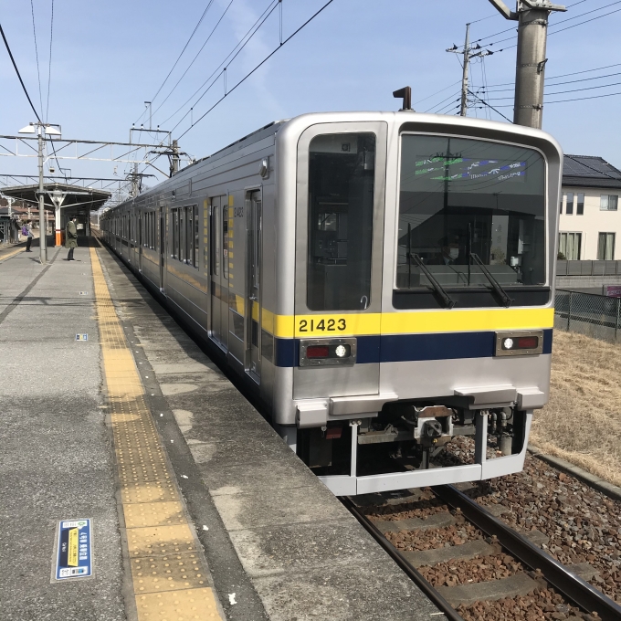 鉄道乗車記録の写真:乗車した列車(外観)(3)        「壬生駅2番ホーム。」