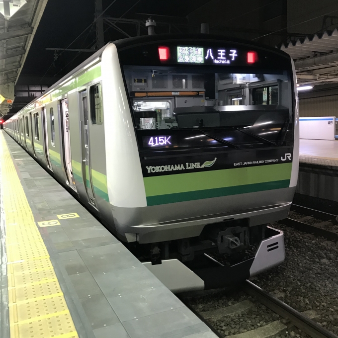鉄道乗車記録の写真:乗車した列車(外観)(3)        「H009編成。東神奈川駅3番ホーム。」