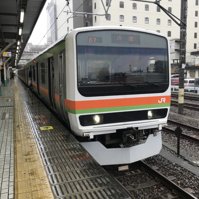 鉄道乗車記録の写真:乗車した列車(外観)(3)        「53編成。八王子駅1番ホーム。」
