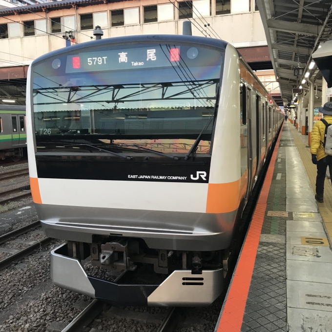 鉄道乗車記録の写真:乗車した列車(外観)(3)        「T26編成。八王子駅4番ホーム。」