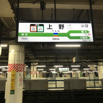 上野駅から高崎駅:鉄道乗車記録の写真