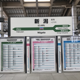 新潟駅から吉田駅:鉄道乗車記録の写真