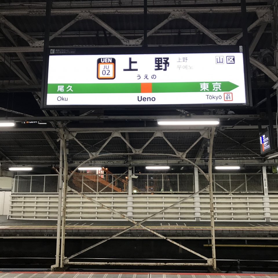 鉄道乗車記録「上野駅から横浜駅」駅名看板の写真(1) by plonk 撮影日時:2021年04月10日