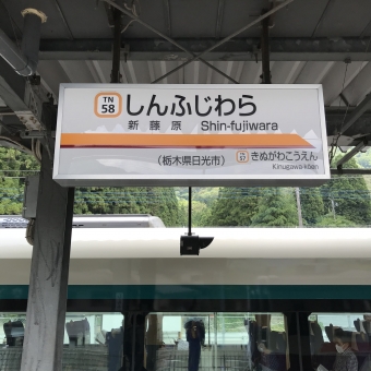 新藤原駅から東武ワールドスクウェア駅の乗車記録(乗りつぶし)写真