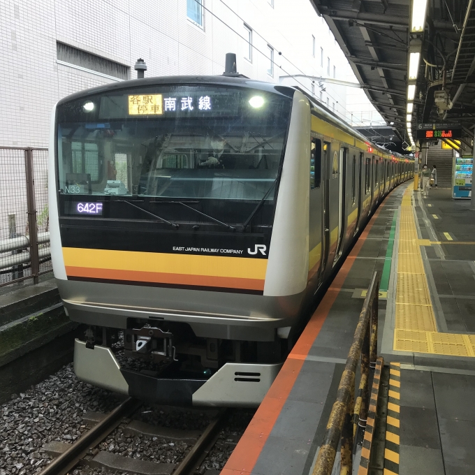 鉄道乗車記録の写真:乗車した列車(外観)(3)        「 横ナハN33編成。川崎駅6番線。」