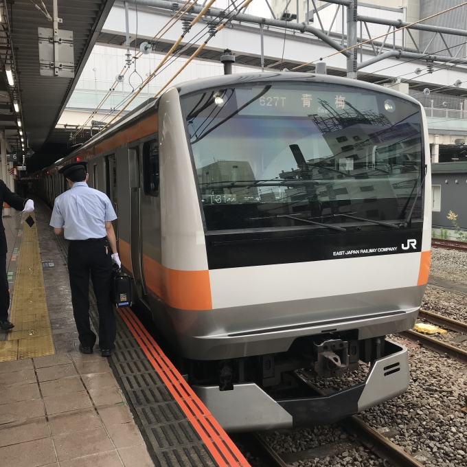 鉄道乗車記録の写真:乗車した列車(外観)(3)        「八トタT31編成。立川駅6番線。」