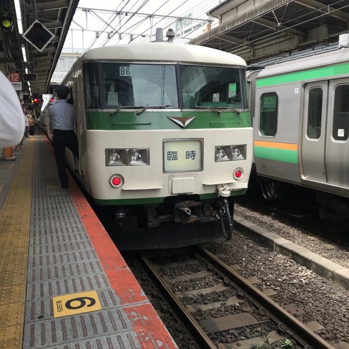 鉄道乗車記録の写真:乗車した列車(外観)(5)        「宮オオB6編成。横浜駅6番線。」