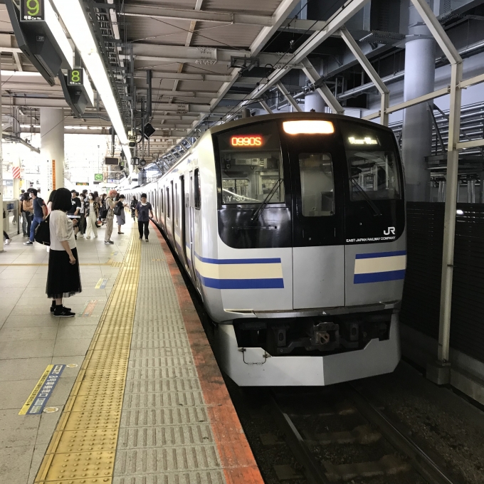 鉄道乗車記録の写真:乗車した列車(外観)(3)        「横クラY-30編成。横浜駅10番線。」
