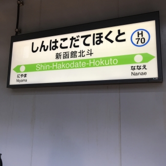 新函館北斗駅から長万部駅の乗車記録(乗りつぶし)写真