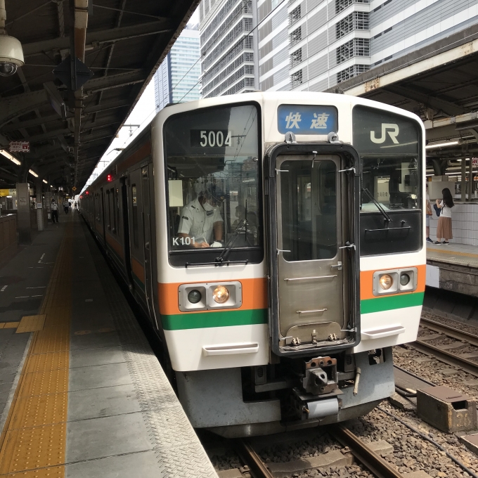 鉄道乗車記録の写真:乗車した列車(外観)(3)        「海シンK101編成＋海シンB151編成。名古屋駅7番線。」