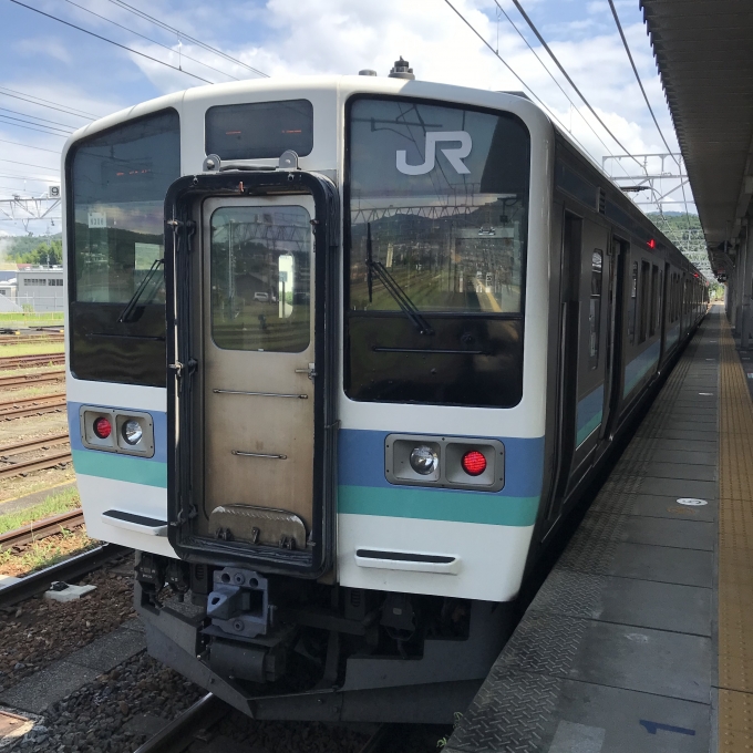 鉄道乗車記録の写真:乗車した列車(外観)(3)        「N306編成。中津川駅3番線。」