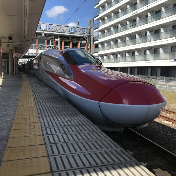鉄道乗車記録の写真:乗車した列車(外観)(3)        「秋アキZ17編成。秋田駅12番線。」