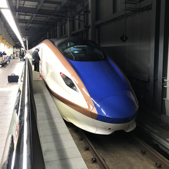 鉄道乗車記録の写真:乗車した列車(外観)(3)        「金ハクW8編成。金沢駅14番のりば。」