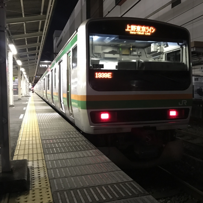 鉄道乗車記録の写真:乗車した列車(外観)(3)        「横コツK-31編成。高崎駅2番線。」