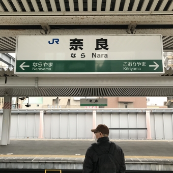 奈良駅から久宝寺駅の乗車記録(乗りつぶし)写真